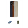 MARSİLYAN™- iPhone 12 Pro Max Kılıf Yadigar Çizgi - Siyah Joko Magic 5D Hayalet Cam + Shine Kamera Lens Koruma Cam - GD