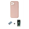 MARSİLYAN™- iPhone 12 Pro Max Kılıf Yadigar Klasik - Şeffaf 360 Full Body Arka Koruyucu + Shine Kamera Lens Koruma Cam - GI