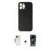MARSİLYAN™- iPhone 12 Pro Max Kılıf Yadigar Klasik - Şeffaf 360 Full Body Arka Koruyucu + Shine Kamera Lens - GD