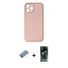 MARSİLYAN™- iPhone 12 Pro Max Kılıf Yadigar Klasik - Şeffaf 360 Full Body Arka Koruyucu + Shine Kamera Lens Koruma Cam - PE