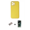 MARSİLYAN™- iPhone 12 Pro Max Kılıf Yadigar Klasik - Şeffaf 360 Full Body Arka Koruyucu + Shine Kamera Lens Koruma Cam - SABE