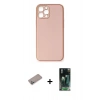 MARSİLYAN™- iPhone 12 Pro Max Kılıf Yadigar Klasik - Şeffaf 360 Full Body Arka Koruyucu + Shine Kamera Lens Koruma Cam - SABE