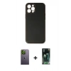 MARSİLYAN™- iPhone 12 Pro Max Kılıf Yadigar Klasik - Şeffaf 360 Full Body Arka Koruyucu + Neon Fosforlu Kamera Lens - YL