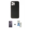 MARSİLYAN™- iPhone 12 Pro Max Kılıf Yadigar Klasik - Şeffaf Royal Nano Ekran Koruyucu + Neon Fosforlu Kamera Lens - BZ