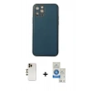 MARSİLYAN™- iPhone 12 Pro Max Kılıf Yadigar Klasik - Şeffaf Royal Nano Ekran Koruyucu + Shine Kamera Lens - GD