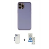 MARSİLYAN™- iPhone 12 Pro Max Kılıf Yadigar Klasik - Şeffaf Royal Nano Ekran Koruyucu + Shine Kamera Lens - LT