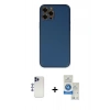 MARSİLYAN™- iPhone 12 Pro Max Kılıf Yadigar Klasik - Şeffaf Royal Nano Ekran Koruyucu + Shine Kamera Lens - LT
