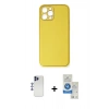 MARSİLYAN™- iPhone 12 Pro Max Kılıf Yadigar Klasik - Şeffaf Royal Nano Ekran Koruyucu + Shine Kamera Lens - LT