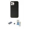 MARSİLYAN™- iPhone 12 Pro Max Kılıf Yadigar Klasik - Şeffaf Royal Nano Ekran Koruyucu + Renkli Kamera Lens Koruma Cam - MI