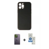 MARSİLYAN™- iPhone 12 Pro Max Kılıf Yadigar Klasik - Şeffaf Royal Nano Ekran Koruyucu + Neon Fosforlu Kamera Lens - YL