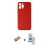 MARSİLYAN™- iPhone 12 Pro Max Kılıf Yadigar Klasik - Şeffaf Royal Nano Ekran Koruyucu + Shine Kamera Lens Koruma Cam - SABE