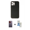 MARSİLYAN™- iPhone 12 Pro Max Kılıf Yadigar Klasik - Şeffaf Royal Nano Ekran Koruyucu + Neon Fosforlu Kamera Lens - TU