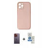 MARSİLYAN™- iPhone 12 Pro Max Kılıf Yadigar Klasik - Şeffaf Royal Nano Ekran Koruyucu + Neon Fosforlu Kamera Lens - TU