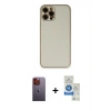 MARSİLYAN™- iPhone 12 Pro Max Kılıf Yadigar Klasik - Şeffaf Royal Nano Ekran Koruyucu + Neon Fosforlu Kamera Lens - TU