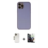 MARSİLYAN™- iPhone 12 Pro Max Kılıf Yadigar Klasik - Şeffaf Temperli Cam Ekran Koruyucu + Shine Kamera Lens - GD