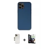 MARSİLYAN™- iPhone 12 Pro Max Kılıf Yadigar Klasik - Şeffaf Temperli Cam Ekran Koruyucu + Shine Kamera Lens - GD