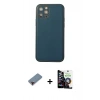 MARSİLYAN™- iPhone 12 Pro Max Kılıf Yadigar Klasik - Şeffaf Temperli Cam Ekran Koruyucu + Metal Kamera Lens Koruma Cam - KI