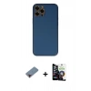 MARSİLYAN™- iPhone 12 Pro Max Kılıf Yadigar Klasik - Şeffaf Temperli Cam Ekran Koruyucu + Metal Kamera Lens Koruma Cam - KI