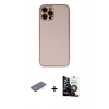 MARSİLYAN™- iPhone 12 Pro Max Kılıf Yadigar Klasik - Şeffaf Temperli Cam Ekran Koruyucu + Renkli Kamera Lens Koruma Cam - MI