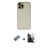 MARSİLYAN™- iPhone 12 Pro Max Kılıf Yadigar Klasik - Şeffaf Temperli Cam Ekran Koruyucu + Metal Kamera Lens Koruma Cam - KI