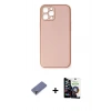 MARSİLYAN™- iPhone 12 Pro Max Kılıf Yadigar Klasik - Şeffaf Temperli Cam Ekran Koruyucu + Metal Kamera Lens Koruma Cam - GD