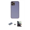 MARSİLYAN™- iPhone 12 Pro Max Kılıf Yadigar Klasik - Şeffaf Temperli Cam Ekran Koruyucu + Renkli Kamera Lens Koruma Cam - YL