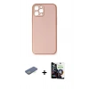 MARSİLYAN™- iPhone 12 Pro Max Kılıf Yadigar Klasik - Şeffaf Temperli Cam Ekran Koruyucu + Renkli Kamera Lens Koruma Cam - YL