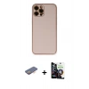 MARSİLYAN™- iPhone 12 Pro Max Kılıf Yadigar Klasik - Şeffaf Temperli Cam Ekran Koruyucu + Renkli Kamera Lens Koruma Cam - TU