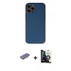 MARSİLYAN™- iPhone 12 Pro Max Kılıf Yadigar Klasik - Şeffaf Temperli Cam Ekran Koruyucu + Renkli Kamera Lens Koruma Cam - TU