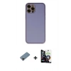 MARSİLYAN™- iPhone 12 Pro Max Kılıf Yadigar Klasik - Şeffaf Temperli Cam Ekran Koruyucu + Shine Kamera Lens Koruma Cam - SH
