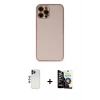 MARSİLYAN™- iPhone 12 Pro Max Kılıf Yadigar Klasik - Şeffaf Temperli Cam Ekran Koruyucu + Shine Kamera Lens - LT