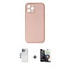 MARSİLYAN™- iPhone 12 Pro Max Kılıf Yadigar Klasik - Şeffaf Temperli Cam Ekran Koruyucu + Shine Kamera Lens - LT