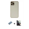 MARSİLYAN™- iPhone 12 Pro Max Kılıf Yadigar Klasik - Şeffaf Temperli Cam Ekran Koruyucu + Shine Kamera Lens Koruma Cam - GS