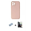 MARSİLYAN™- iPhone 12 Pro Max Kılıf Yadigar Klasik - Şeffaf Temperli Cam Ekran Koruyucu + Shine Kamera Lens Koruma Cam - MI