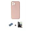 MARSİLYAN™- iPhone 12 Pro Max Kılıf Yadigar Klasik - Şeffaf Temperli Cam Ekran Koruyucu + Shine Kamera Lens Koruma Cam - GD