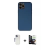 MARSİLYAN™- iPhone 12 Pro Max Kılıf Yadigar Klasik - Şeffaf Temperli Cam Ekran Koruyucu + Shine Kamera Lens - LT