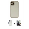 MARSİLYAN™- iPhone 12 Pro Max Kılıf Yadigar Klasik - Şeffaf Temperli Cam Ekran Koruyucu + Shine Kamera Lens - LT