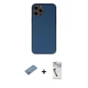 MARSİLYAN™- iPhone 12 Pro Max Kılıf Yadigar Klasik - Şeffaf Uv Polymer Nano Ekran Koruyucu + Shine Kamera Lens Koruma Cam - GS