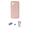 MARSİLYAN™- iPhone 12 Pro Max Kılıf Yadigar Klasik - Şeffaf Uv Polymer Nano Ekran Koruyucu + Renkli Kamera Lens Koruma Cam - MI
