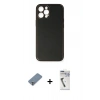 MARSİLYAN™- iPhone 12 Pro Max Kılıf Yadigar Klasik - Şeffaf Uv Polymer Nano Ekran Koruyucu + Metal Kamera Lens Koruma Cam - GS