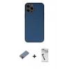 MARSİLYAN™- iPhone 12 Pro Max Kılıf Yadigar Klasik - Şeffaf Uv Polymer Nano Ekran Koruyucu + Metal Kamera Lens Koruma Cam - KI