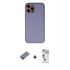 MARSİLYAN™- iPhone 12 Pro Max Kılıf Yadigar Klasik - Şeffaf Uv Polymer Nano Ekran Koruyucu + Metal Kamera Lens Koruma Cam - KI