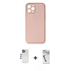 MARSİLYAN™- iPhone 12 Pro Max Kılıf Yadigar Klasik - Şeffaf Uv Polymer Nano Ekran Koruyucu + Shine Kamera Lens - LT