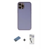 MARSİLYAN™- iPhone 12 Pro Max Kılıf Yadigar Klasik - Şeffaf Uv Polymer Nano Ekran Koruyucu + Shine Kamera Lens Koruma Cam - GD