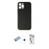 MARSİLYAN™- iPhone 12 Pro Max Kılıf Yadigar Klasik - Şeffaf Uv Polymer Nano Ekran Koruyucu + Shine Kamera Lens Koruma Cam - MI