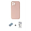MARSİLYAN™- iPhone 12 Pro Max Kılıf Yadigar Klasik - Şeffaf Uv Polymer Nano Ekran Koruyucu + Shine Kamera Lens Koruma Cam - GI