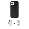MARSİLYAN™- iPhone 12 Pro Max Kılıf Yadigar Klasik - Şeffaf Uv Polymer Nano Ekran Koruyucu + Shine Kamera Lens - GD