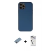 MARSİLYAN™- iPhone 12 Pro Max Kılıf Yadigar Klasik - Şeffaf Uv Polymer Nano Ekran Koruyucu + Shine Kamera Lens Koruma Cam - GI