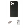 MARSİLYAN™- iPhone 12 Pro Max Kılıf Yadigar Klasik - Şeffaf Uv Polymer Nano Ekran Koruyucu + Shine Kamera Lens Koruma Cam - SABE