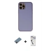 MARSİLYAN™- iPhone 12 Pro Max Kılıf Yadigar Klasik - Şeffaf Uv Polymer Nano Ekran Koruyucu + Shine Kamera Lens Koruma Cam - SH